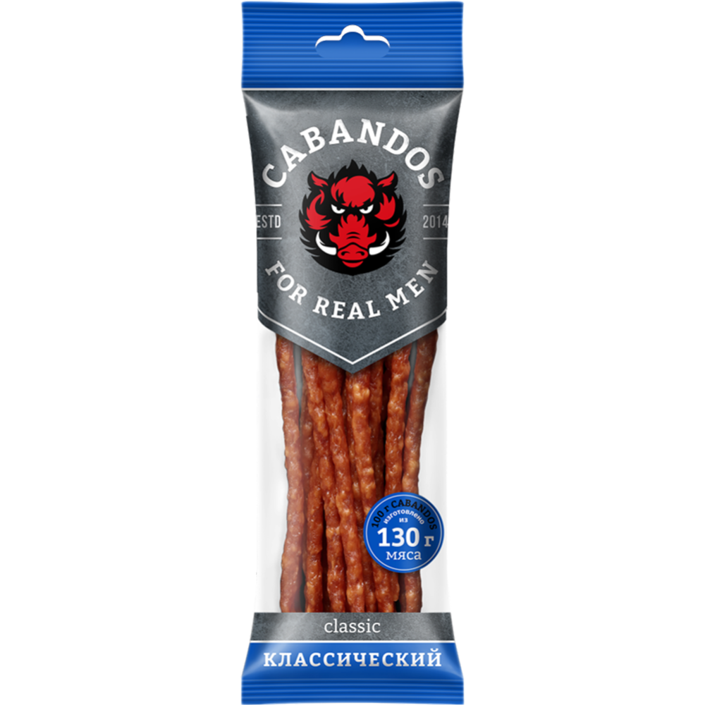 Колбаски мясные Кабандос Классический в/к в/с 0.085кг РБ, шт