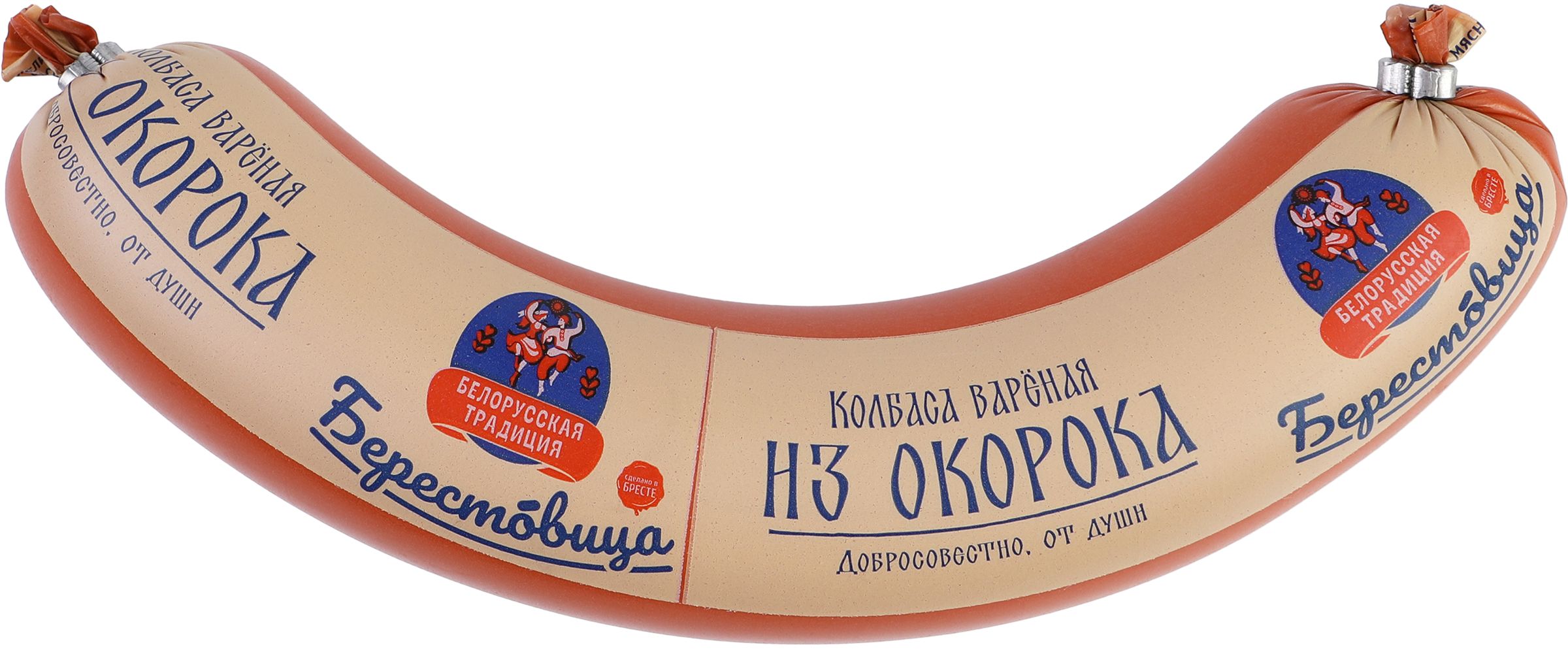 Колбаса Из окороков со шпиком в/с 0,4кг РБ, шт