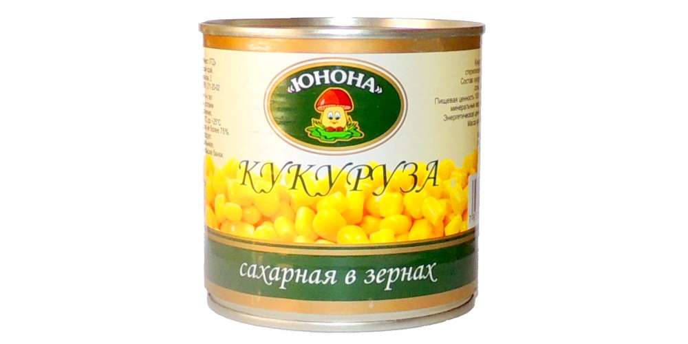 Кукуруза сах.в зерн. 340гр Юнона РФ